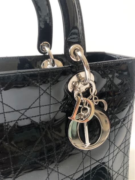 dior patent bag|Small Lady Dior Bag Black Patent Cannage Calfskin.